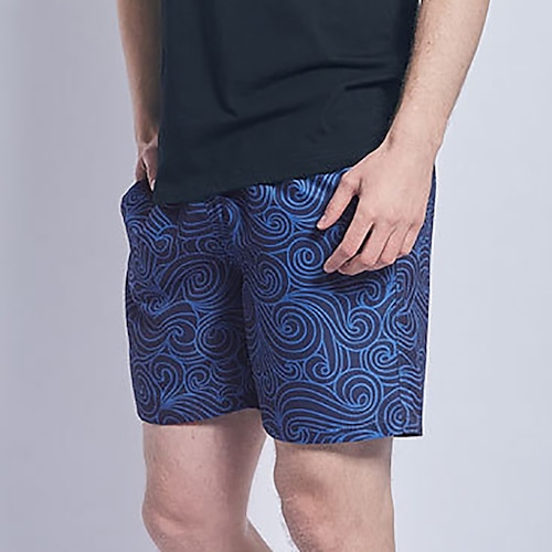 

Homme Short de bain Short de Bain Natation Séchage rapide Poids Léger Short de bain Maillot de bain Avec poches Doublure en maille Cordon Natation Surf Plage Sports nautiques Imprimé Eté / Elastique