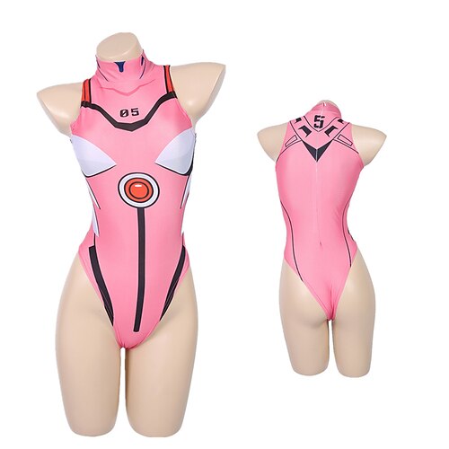 

Inspired by EVA Mari Makinami Illustrious Anime Cosplay Costumes Japanese Swimwear Leotard / Onesie For Women's