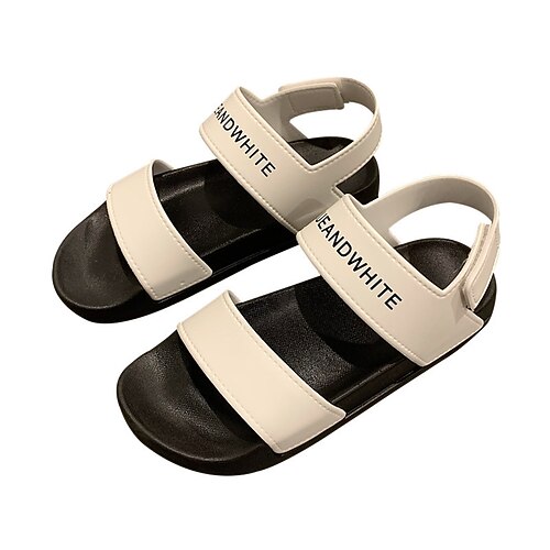 

Women's Sandals Flat Sandals Flat Heel Round Toe Open Toe Elegant Casual Daily PVC Loafer Spring Summer Solid Colored Green White Black