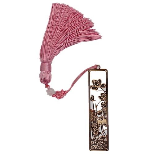 

Metal Bookmark Flower Plant Creative Delicate Page Markers Metal Retro Aesthetic Chinese Style Bookmark for Student Women Gifts 3.190.75 inch