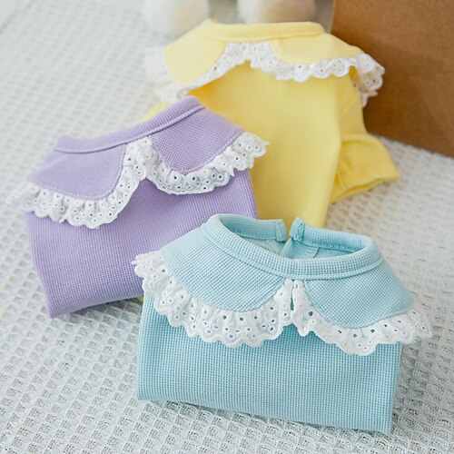 

Dog Cat Shirt / T-Shirt Solid Colored Fashion Cute Sports Casual / Daily Dog Clothes Puppy Clothes Dog Outfits Soft Purple Blue Yellow Costume for Girl and Boy Dog Cloth XS S M L XL 2XL