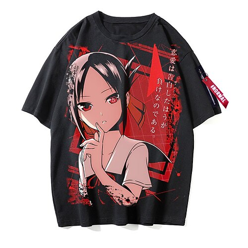 

Inspired by Kaguya Sama: Love Is War Fujiwara Chika Shinomiya Kaguya Cosplay Costume T-shirt Polyester / Cotton Blend Pattern Harajuku Graphic Kawaii T-shirt For Men's / Women's / Couple's