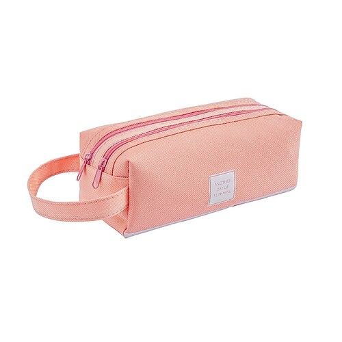 

PencilCasePenPouchMarkerBag Wear-Resistant Multifunction With Zipper Canvas for School Office Student