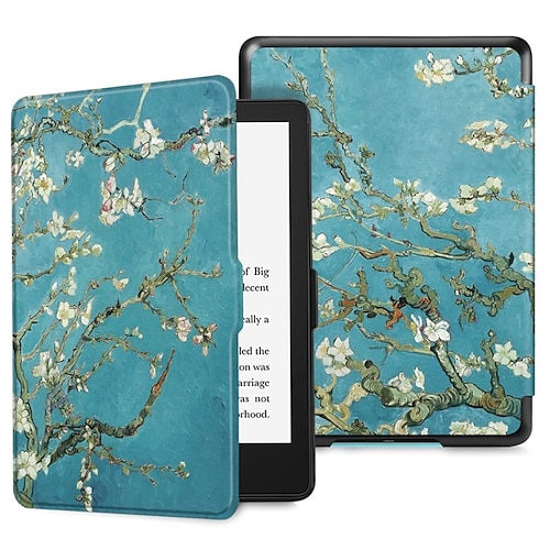 

Tablet Case Cover For Amazon Kindle Paperwhite 6.8'' 11th Paperwhite 6'' 10th Kindle Oasis 7.0-in Kindle 6.0-in 2021 2020 Ultra-thin Magnetic Smart Auto Wake / Sleep Graphic Tree sky PU Leather