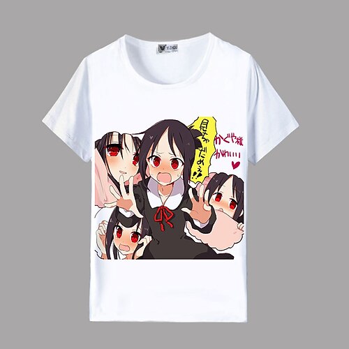 

Inspired by Kaguya-sama: Love is War Shinomiya Kaguya Cosplay Costume T-shirt 100% Polyester Pattern Harajuku Graphic Kawaii T-shirt For Men's / Women's / Couple's