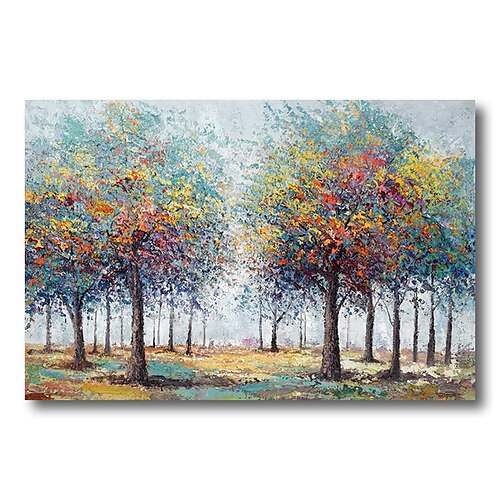 

Oil Painting Hand Painted Horizontal Abstract Landscape Contemporary Modern Rolled Canvas (No Frame)