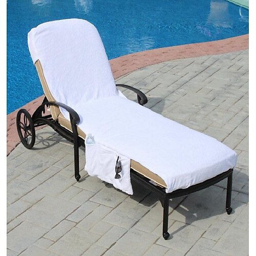 

Lounge Chair Slipcover Super Soft Thin Recliner Liner Cover Absorbent Breathable Clean Chaise Lounge Cover For Beach Chair Comfortable Sunbathing