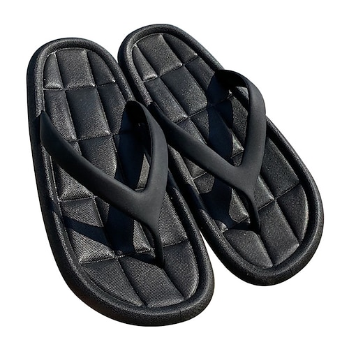 

Women's Slippers Flip-Flops Flat Sandals Flat Heel Round Toe Open Toe Elegant Casual Daily PVC Loafer Spring Summer Solid Colored Almond Black