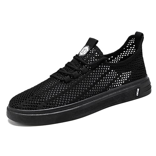 

Men's Sneakers Casual Daily Mesh White Black Beige Summer