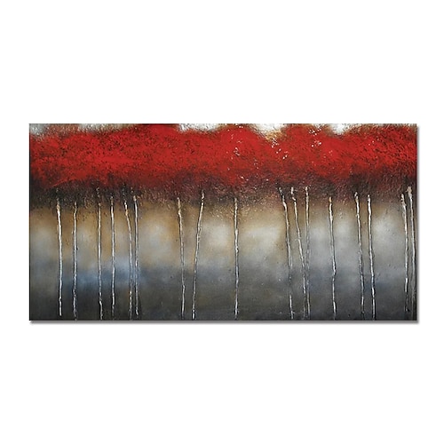 

Oil Painting Hand Painted Horizontal Abstract Modern Rolled Canvas (No Frame)