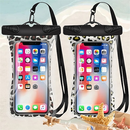 

Universal Waterproof Phone Pouch IPX8 Waterproof 30m /98ft for iPhone 13 Pro Max 12 Mini 11 Samsung Galaxy S22 Ultra Plus S21 Note 20 Ultra A72 52 Shockproof with Adjustable Neck Strap Up to 6.9 inch Swimming Hiking Camping