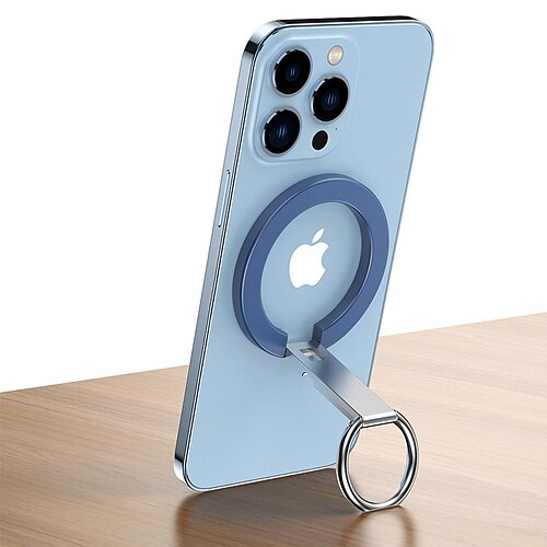 

Phone Ring Holder Portable Foldable Magnetic Phone Holder for Desk Bedside Selfies / Vlogging / Live Streaming Compatible with All Mobile Phone Phone Accessory