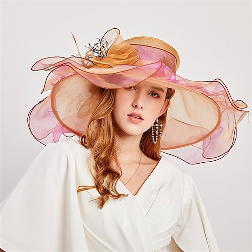 

Women's Chic Modern Bucket Hat Sun Hat Party Dailywear Holiday Floral Floral Gold Beige Hat Portable Windproof Comfort