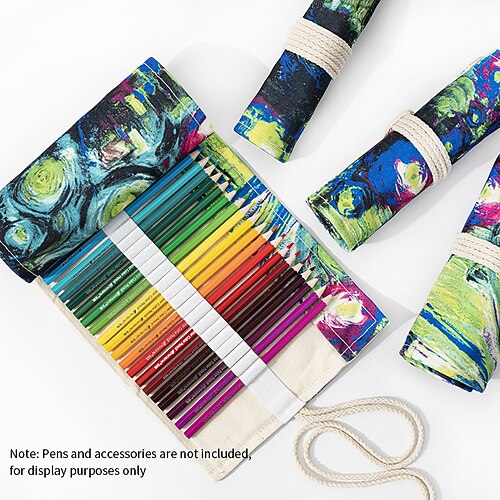 

PencilCasePenPouchMarkerBag Multifunction Canvas for School Student Kids
