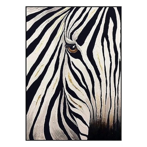 

Oil Painting 100% Handmade Hand Painted Wall Art On Canvas Abstract Landscape Zebra Animal Modern Home Decoration Decor Rolled Canvas No Frame Unstretched