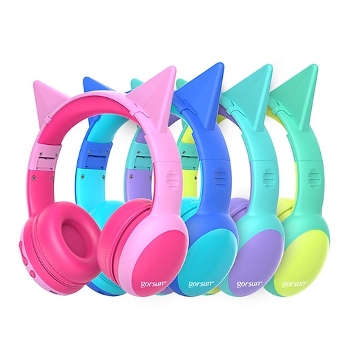 

Gorsun Bluetooth Kids Headphones with 85dB Limited Volume Wireless Bluetooth Headphones Foldable Stereo Over-Ear Kids Headsets4 orders