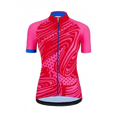 

21Grams Women's Short Sleeve Cycling Jersey Summer Spandex Red Bike Top Mountain Bike MTB Road Bike Cycling Quick Dry Moisture Wicking Sports Clothing Apparel / Athleisure