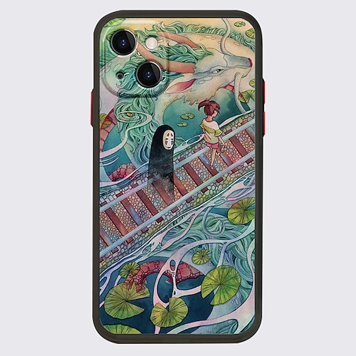 

Spirited Away Anime Phone Case For Apple iPhone 14 Pro Max 13 12 11 Pro Max Mini X XR XS 8 7 Plus Unique Design Protective Case Transparent Pattern Dustproof Back Cover TPU