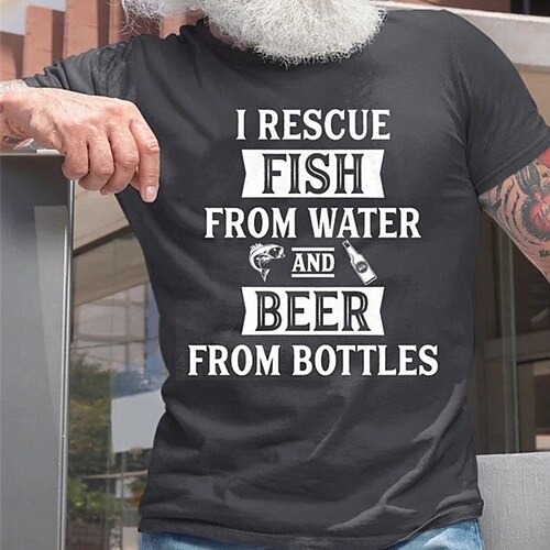

Men's T shirt Hot Stamping Graphic Letter Crew Neck Street Casual Print Short Sleeve Tops Basic Fashion Classic Comfortable White Black Dark Gray