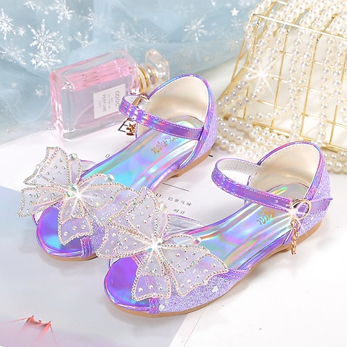 

Girls' Sandals Flats Dress Shoes Flower Girl Shoes Princess Shoes School Shoes Rubber PU Portable Shock Absorption High Elasticity Princess Shoes Big Kids(7years ) Little Kids(4-7ys) Daily Walking