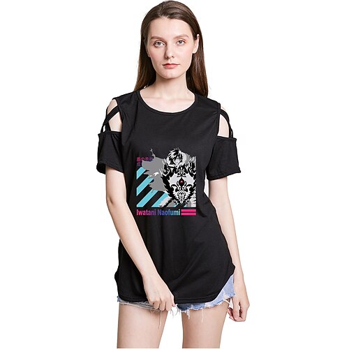 

Inspired by The Rising of the Shield Hero Naofumi Iwatani Raphtalia Cosplay Costume T-shirt 100% Polyester Pattern Harajuku Graphic Kawaii T-shirt For Men's / Women's / Couple's