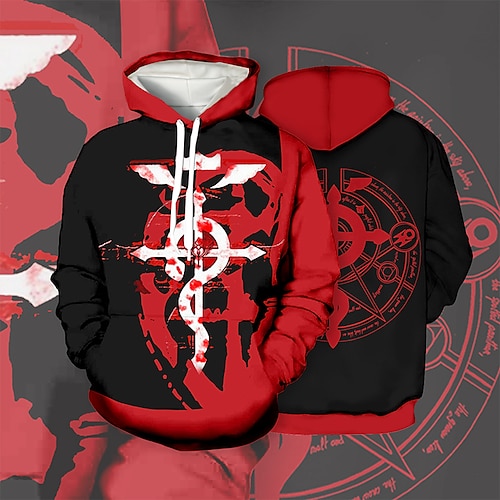 

Inspired by Edward Elric Winry Rockbell Hoodie Cartoon Manga Anime Harajuku Graphic Kawaii Hoodie For Men's Women's Unisex Adults' 3D Print 100% Polyester