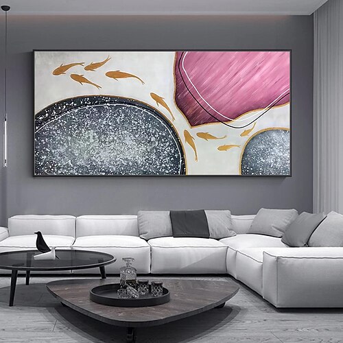 

Oil Painting Hand Painted Horizontal Abstract Animals Modern Rolled Canvas (No Frame)