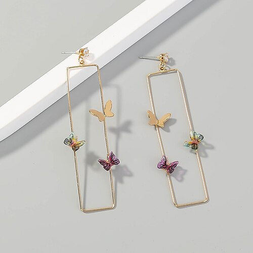 

1 Pair Hoop Earrings For Women's Wedding Street Vacation Alloy Classic Fashion