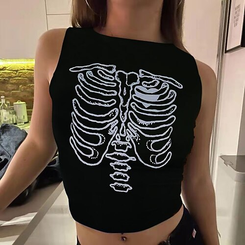 

Spicy Girls Punk & Gothic Y2K Year 2000 Masquerade Tank Top Women's Japanese Cosplay Costumes Green / Black