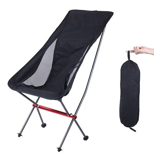 

Beach Chair Camping Chair Fishing Chairs Portable Breathable Foldable Lightweight Aluminum Alloy for 1 person Beach Camping / Hiking / Caving Outdoor Picnic Black Grey / Comfortable