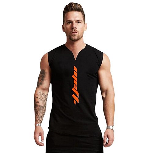 

2022 summer sports vest men's breathable sleeveless waistcoat running training arc loose elastic casual fitness clothes