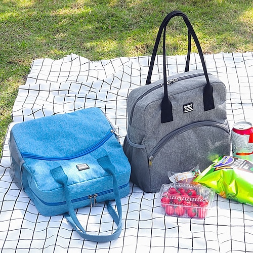 

New Portable Insulation Bag Portable Travel Picnic Bag Lunch Bag Large-capacity Insulation Bag Portable Refrigerated Storage Bag