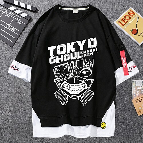 

Inspired by Genshin Impact Kaneki Ken T-shirt Cartoon 100% Polyester Anime Harajuku Graphic Kawaii T-shirt For Men's / Women's / Couple's