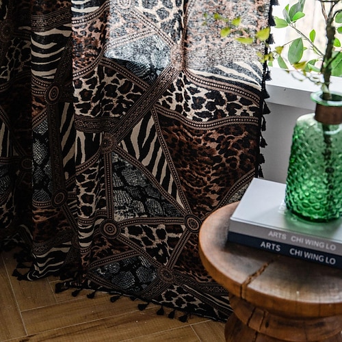 

1 Panel Home Curtain Drapes Cotton Linen Semi-Blackout Room Darkening Ruffle Farmhouse Window Treatments Living Room Bedroom Nursery