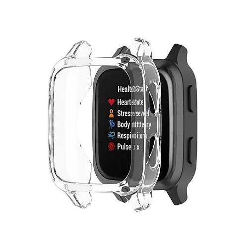 

1 Pack Watch Case Compatible with Garmin Venu Sq / Sq Music Scratch Resistant Dust Proof Shockproof TPU Watch Cover