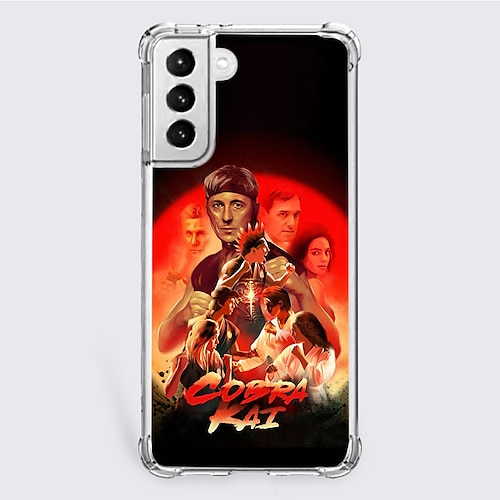 

Cobra Kai Anime Phone Case For Samsung Galaxy A73 A53 A33 S22 Ultra Plus S21 FE S20 A72 A52 A42 Unique Design Protective Case Shockproof Dustproof Transparent Back Cover TPU