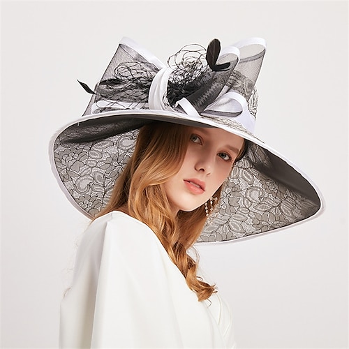 

Women's Chic Modern Bucket Hat Sun Hat Party Dailywear Holiday Bow Ribbon bow White Blue Hat Portable Windproof Comfort