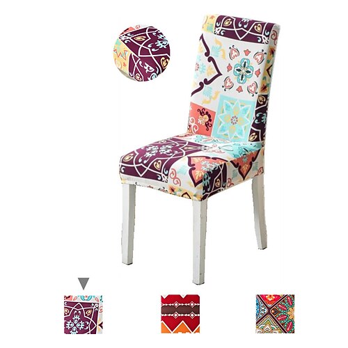 

Stretch Kitchen Chair Cover Slipcover for Dinning Party Plaid High Elasticity Fashion Printing Four Seasons Universal Super Soft Fabric