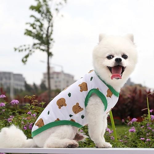 

Pet Dog Clothes Puppy Vest T-shirt Shirt Cute Spring Pet Skirt Dress Roupas para ces Bottoming Shirt Dog Costume Puppy Clothes