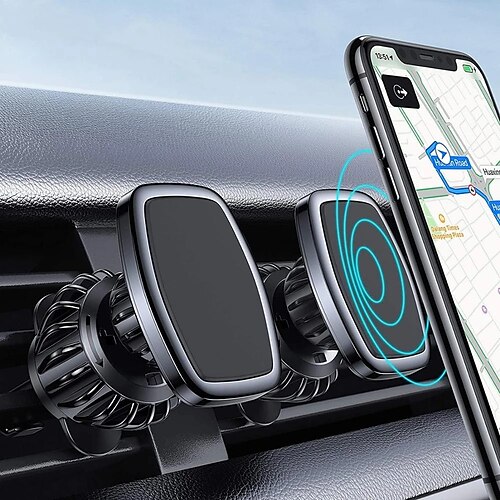 

Magnetic Car Phone Holder For Mobile Phone Universal Car Air Vent Holder