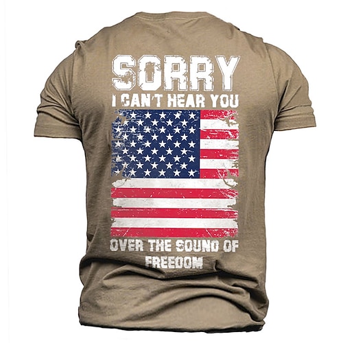 

Men's Unisex T shirt 3D Print Graphic Prints National Flag Crew Neck Street Daily Print Short Sleeve Tops Casual Designer Big and Tall Papa T Shirts Green Black Gray