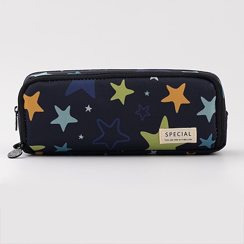 

PencilCasePenPouchMarkerBag Wear-Resistant Multifunction With Zipper Canvas for School Office Student