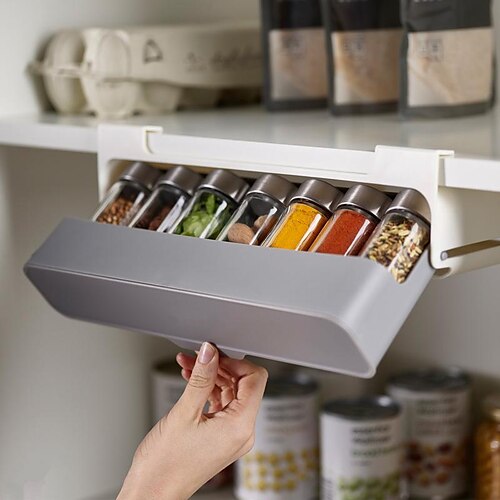 

Kitchen Condiment Bottle Condiment Box Hanging Condiment Can Rack Home Punch-free
