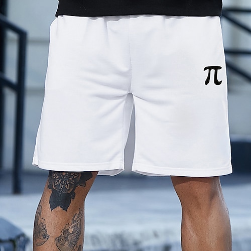 

Men's Stylish Classic Style Active Shorts Elastic Drawstring Design Front Pocket Print Short Pants Sports Outdoor Casual Graphic Prints Letter Cotton Blend Comfort Breathable Mid Waist 1 2 3 4 5 S M