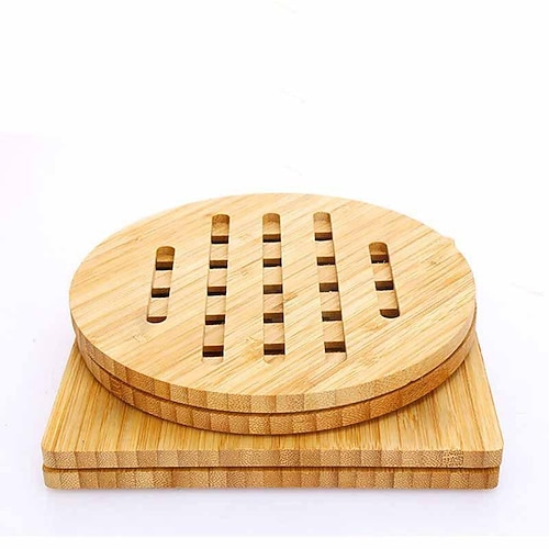 

Bamboo Drink Coasters Round and Square with Holder,Wooden Coasters Cup Mat for Bar Kitchen Home Apartment Wedding Instragram