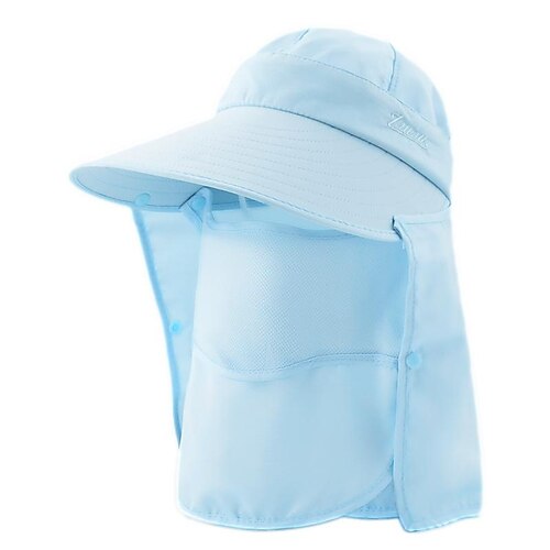 

Women's Sun Hat Fishing Hat Hiking Hat Boonie hat Wide Brim with Face Cover Neck Flap Summer Outdoor UV Sun Protection Sunscreen UV Protection Breathable Hat Navy Blue Purple for Fishing Climbing