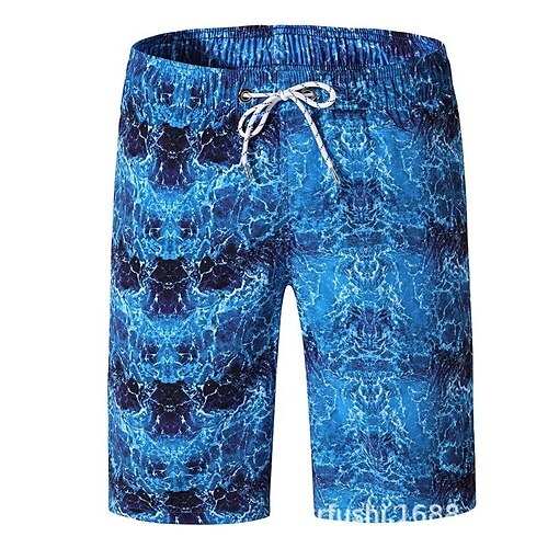 

Men's Swim Shorts Swim Trunks Board Shorts Breathable Quick Dry Lightweight Mesh Lining Drawstring with Pockets - Swimming Surfing Water Sports Printed Summer