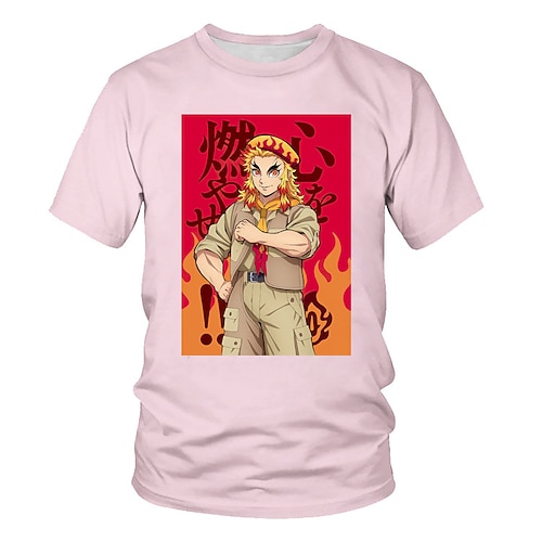 

Inspired by Demon Slayer: Kimetsu no Yaiba Agatsuma Zenitsu T-shirt Anime 100% Polyester Anime 3D Harajuku Graphic T-shirt For Men's / Women's / Couple's