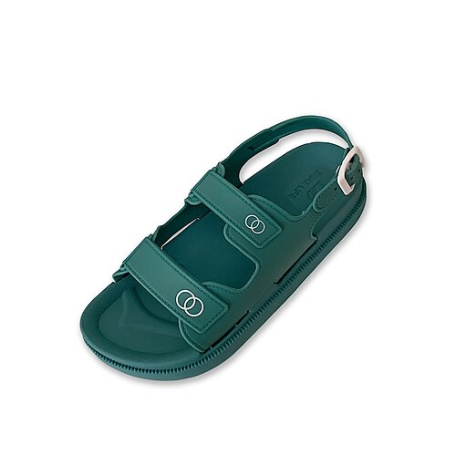 

Women's Sandals Flat Sandals Flat Heel Round Toe Open Toe Elegant Casual Daily PVC Buckle Spring Summer Solid Colored Green White Black