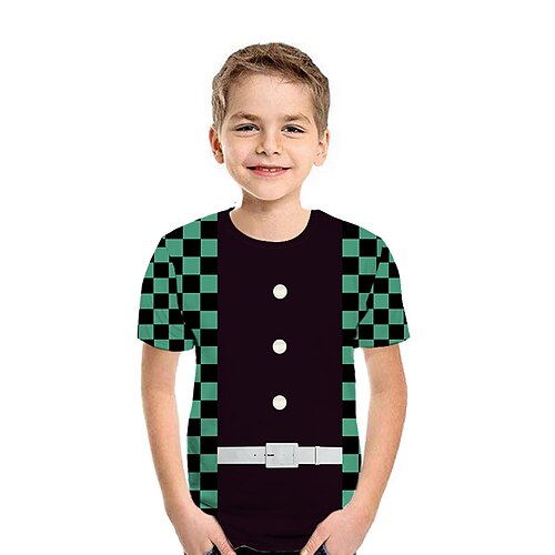 

Inspired by Demon Slayer: Kimetsu no Yaiba Kamado Nezuko Agatsuma Zenitsu Kamado Tanjirou T-shirt Cartoon 100% Polyester Anime Harajuku Graphic Kawaii T-shirt For Boys